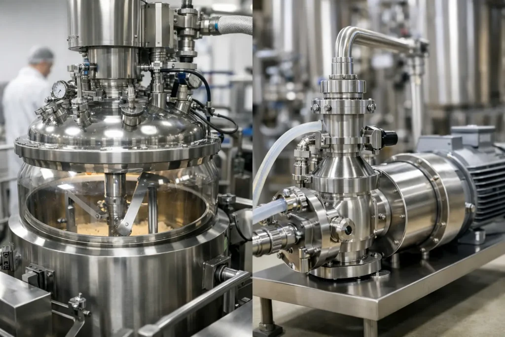 Vacuum Mixing Versus Inline Homogenization