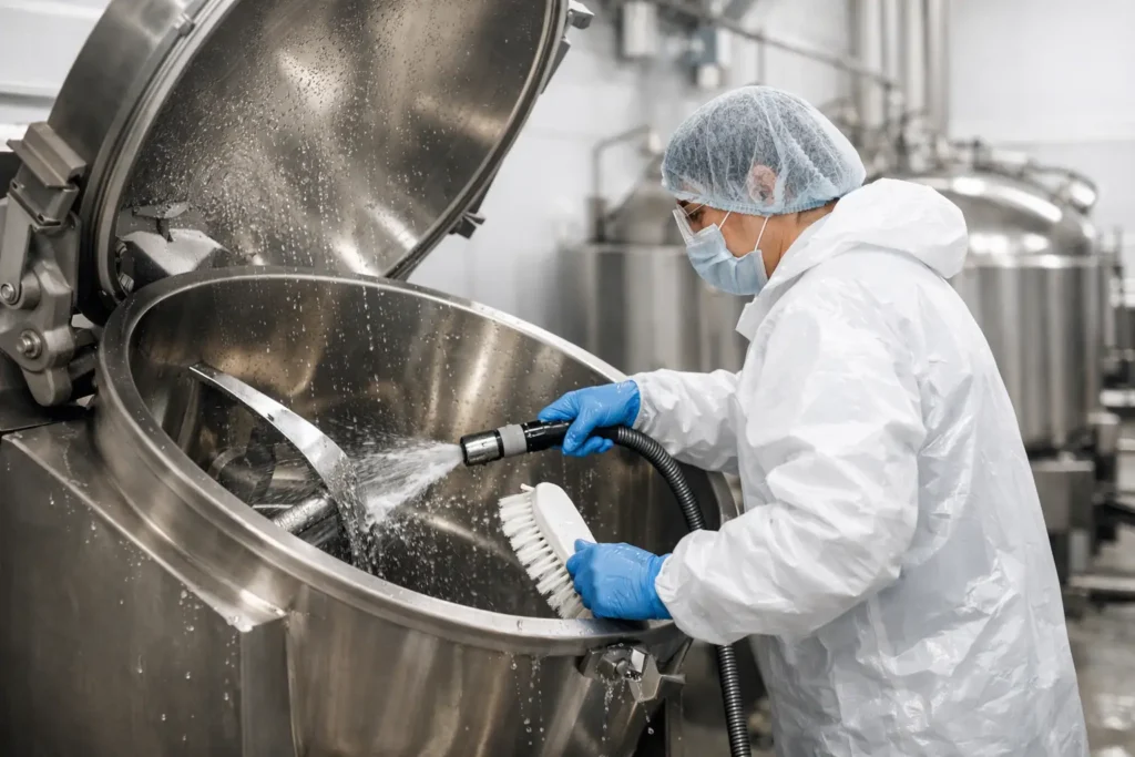 How to Clean Vacuum Mixers for Food Production