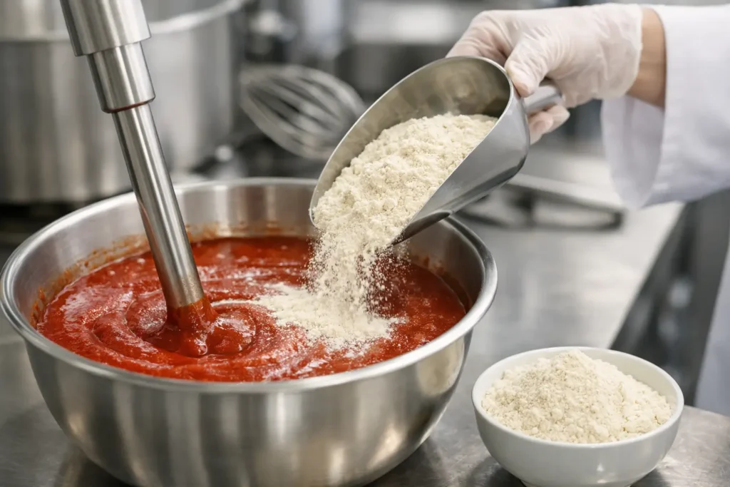 Sauce Powder Incorporation Problems Fixed