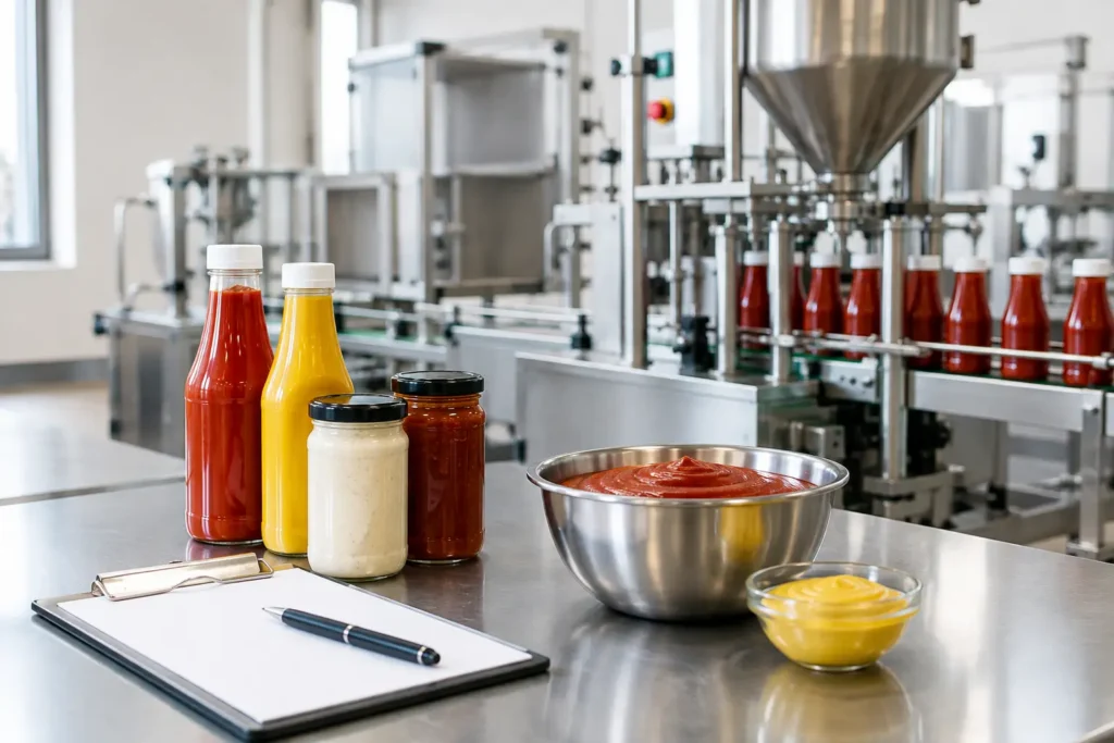 Condiment Manufacturing Equipment Checklist